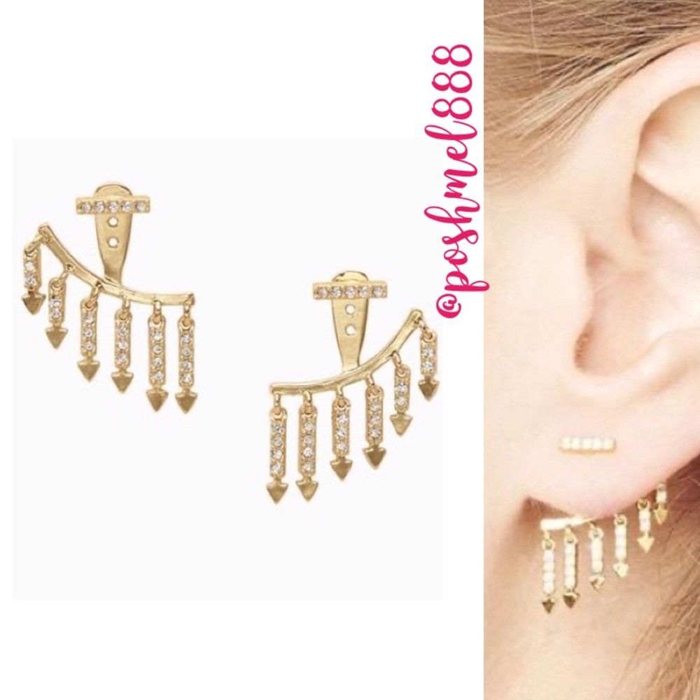 :: Stella & Dot 2-in-1 Delicate Annex Earrings - Picture 2 of 8